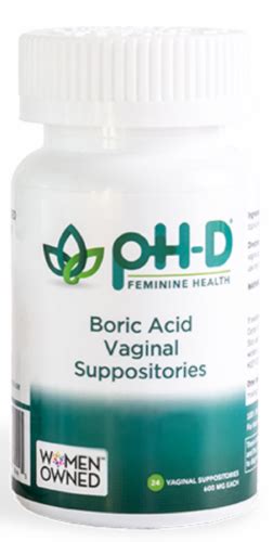city market ph d feminine health boric acid vaginal