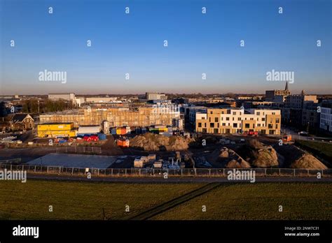 countenance aerial view  puur  housing construction site part  urban development plan