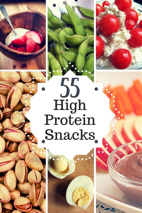 55 High Protein Snacks • Pdf Infographic • Healthy Happy Smart