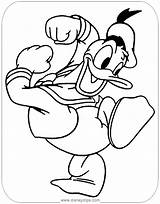 Donald Coloring Pages Duck Disneyclips Energetic sketch template