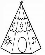 Teepee Coloring Pages Printable Tipi Para Indian Colorear Template Thanksgiving Color India Sheet Tipis Yahoo Native Search American Crafts Cycle sketch template
