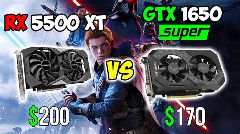 Gtx 1650 Super Vs Rx 5500 Xt Benchmarks Review And Comparison W I9
