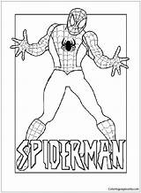 Body Spiderman Pages Coloring Online Color sketch template