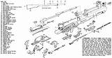 Rifle Garand Blueprints sketch template