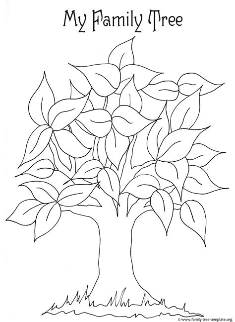 printable tree template bare tree  branches