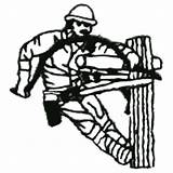 Lineman Embroidery sketch template