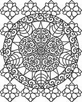 Coloring Pages Abstract Batik Ceremonial Indonesian sketch template