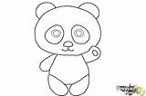 Panda Draw Step Sketch Coloring Drawingnow Steps Paintingvalley sketch template