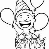 Birthday Coloring Surfnetkids Pages Next sketch template