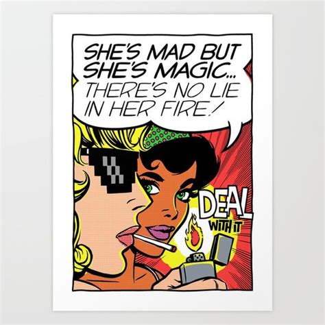 She S Mad But She S Magic Art Print By Butcher Billy