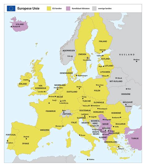 europese landen met hoofdsteden topografie europa wijzer door de