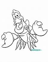 Sebastian Coloring Mermaid Little Pages Disney Printable Flounder Ariel Scuttle Drawing Book Clipart Clip Disneyclips Ursula Flotsam Popular Jetsam Library sketch template