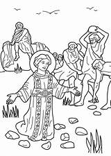 Stoning Martirio Saul Religiocando Lh6 Coloringbook4kids Etienne Varie sketch template