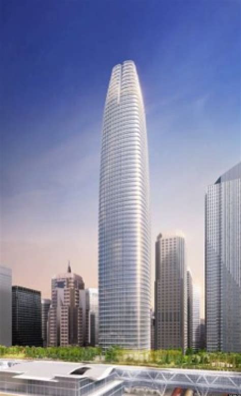 transbay tower tallest building  west coast     construction  huffpost