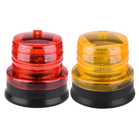 led warning light   solar flashing strobe beacon emergency led warning light car auto lamp