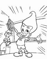 Neutron Jimmy Coloring Pages Episodes sketch template