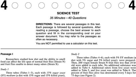 answer explanations   previously released   act science test