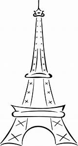 Eiffel Tower Simple Drawing Paris Draw Clip Drawings Kids Clipart Outline Easy France Coloring Graphic Clipartix Invitations Wall Line Clipartbest sketch template
