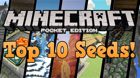 top   seeds  mcpe minecraft pe top   seeds youtube