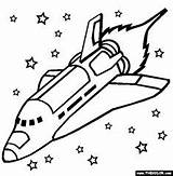 Colorear Espacial Espaciales Transbordador sketch template