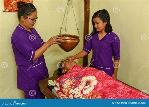Ayurvedic Massage Treatment At Kathmandu On Nepal Editorial Photo