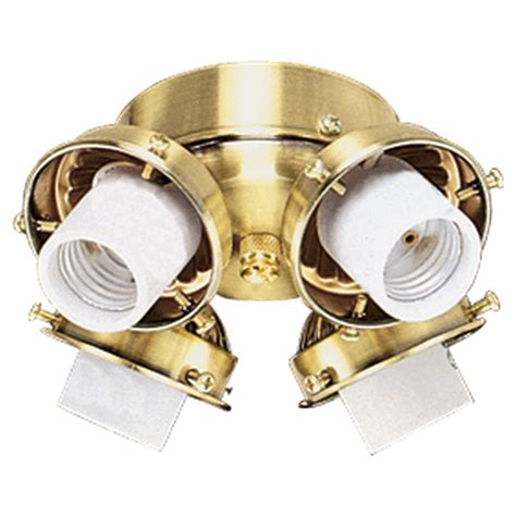1651 02 Ceiling Fan Light Kit Polished Brass