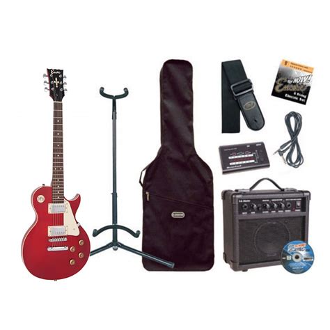 encore  electric guitar outfit wine red    gearmusic