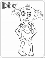 Dobby Coloriage Weasley sketch template