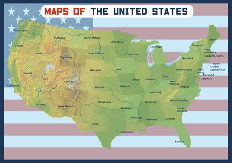images  printable physical map    physical map united