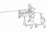 Ritter Pferd Malvorlage Caballo Jinete Ridder Paard Cavalliere Cavallo Monter Cheval Ausmalbild Kleurplaten Schulbilder Große Educima Schoolplaten sketch template