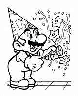 Mario Printable Pages Coloring Super Color Getcolorings sketch template