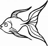 Goldfish Coloring Pages Clipart Fish Outline Printable Kids Drawing Clip Gold Print Cliparts Colouring Animal Cartoon Simple Clipartpanda Book Bestcoloringpagesforkids sketch template