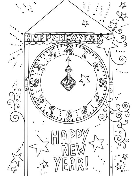 year coloring pages  coloringkidsorg