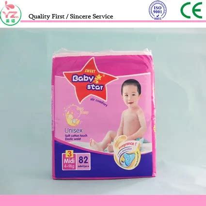 cotton disposable sweet baby star diapersbaby diaper  elastic waist  child buy