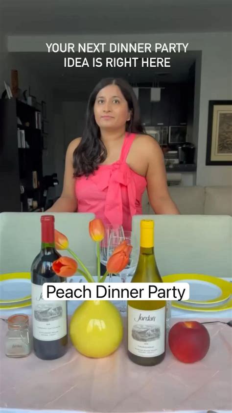 peach dinner party peach recipes peach theme dinner party ideas
