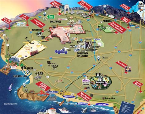 southern california attractions map