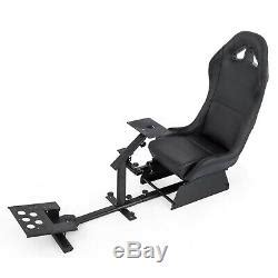 driving simulator cockpit racing seat  steering wheel stand gear mount kit