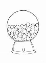 Gumball Machine Coloring Printable Pages Gum Bubble Round Drawing Template Getcolorings Ma Getdrawings Color Paintingvalley Popular sketch template