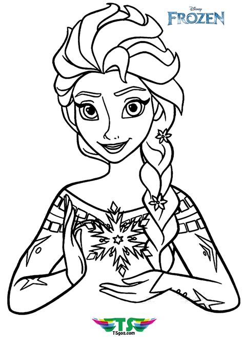 elsa  printable coloring pages