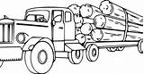 Truck Lumber Coloring sketch template