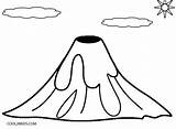 Volcano Coloring Pages Printable Clipartmag Kids sketch template