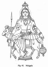 Gods Shiva Krishna Goddesses Mangala sketch template