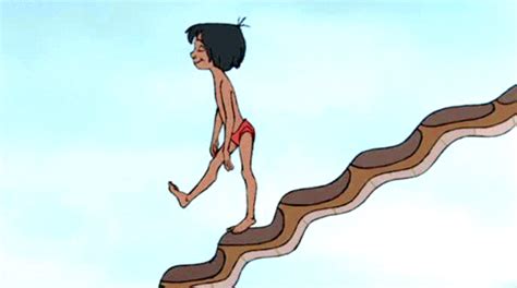 animated disney gifs jungle book kaa  snake mowgli  jungle book