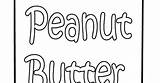 Jar Peanut Butter Template sketch template