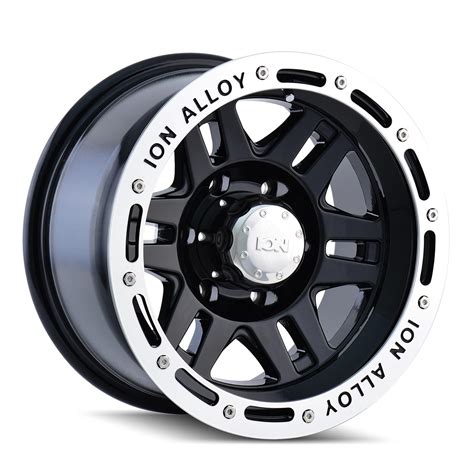 ion alloy wheels   ion alloy series  gloss black wheels  machined lip summit racing