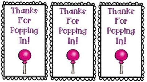 popping  lollipop themed open house notes  paige bolling