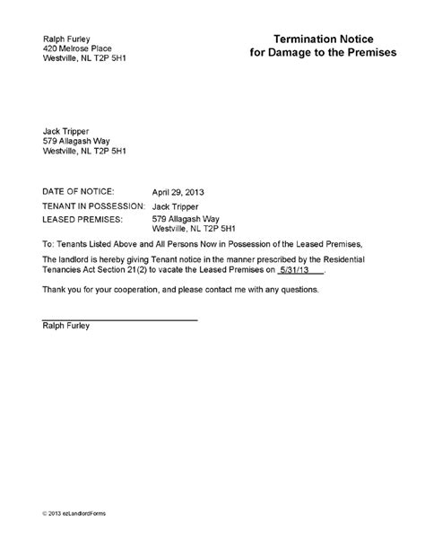 tenant letter template mt home arts