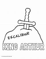 Coloring Arthur King Pages Popular Coloringhome sketch template