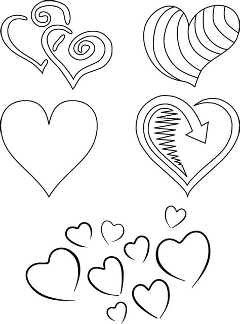 hearts coloring pages valentine hearts kids zone  penny printables