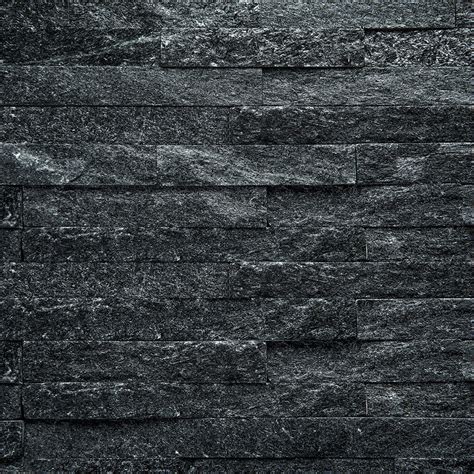 black external wall stone panel tai decor